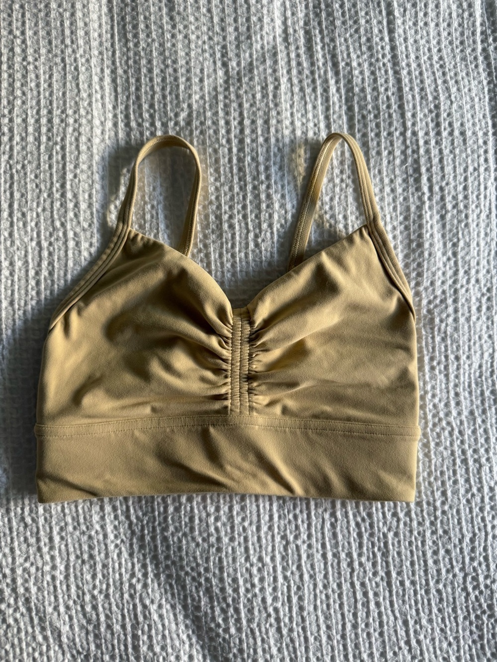 Lululemon Tan Sports Bra with Strappy Back